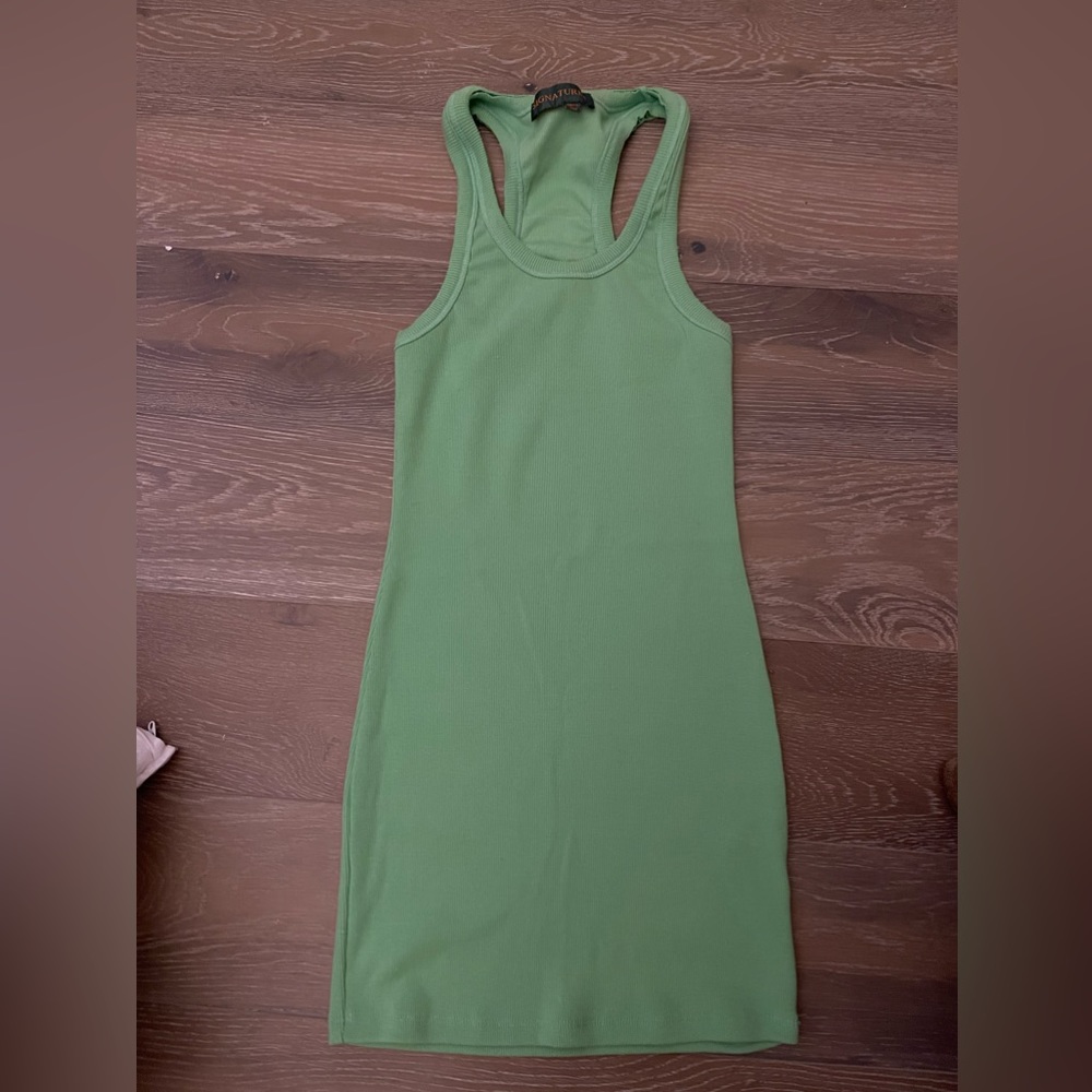 Green Signature Mini Dress